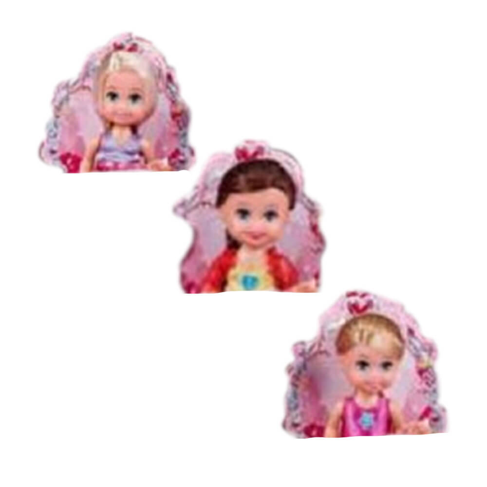 Sparkle Girlz 4,5 "Cupcake Doll Assorted (1 st slumpmässig stil)