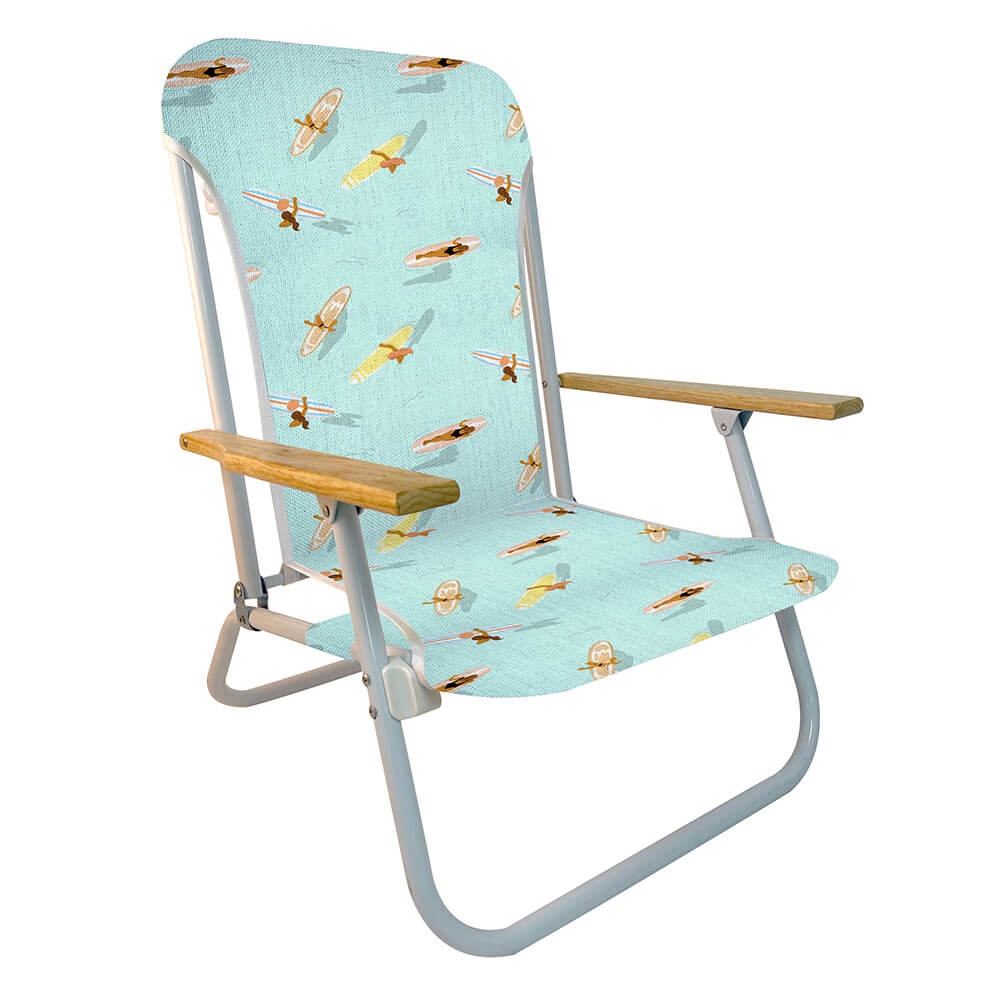 Beach Chair with Wooden Arms (74x68x60cm)