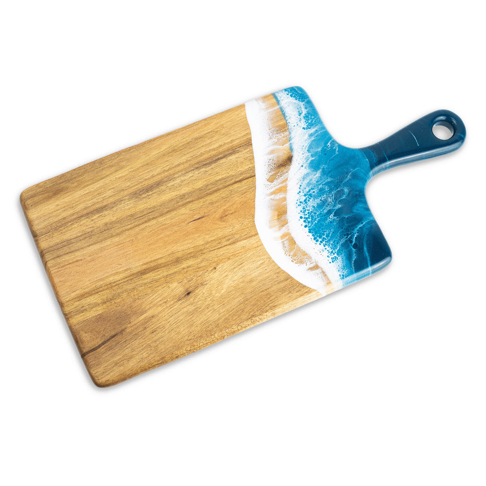 Ocean Vibes Acacia Resin Cheese Board