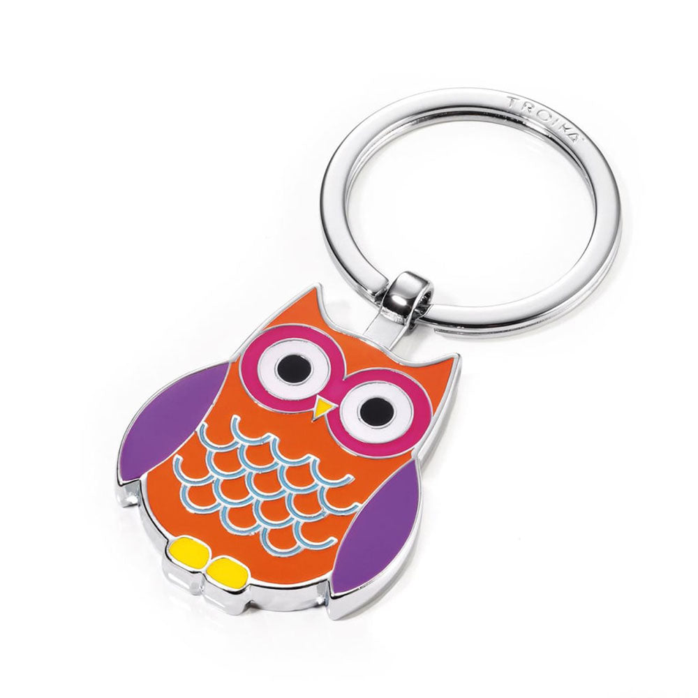 Troika Owl Keyring multicolore