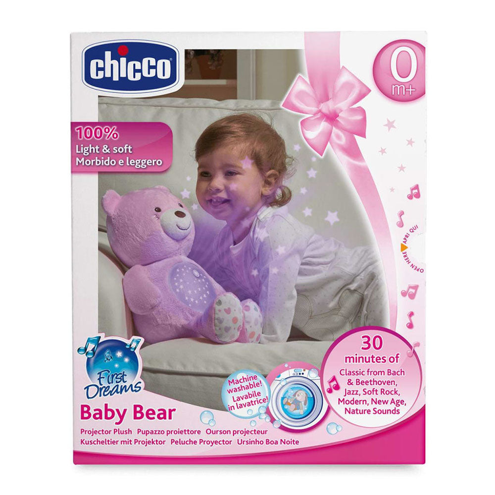 Chicco bébé ours musical peluche