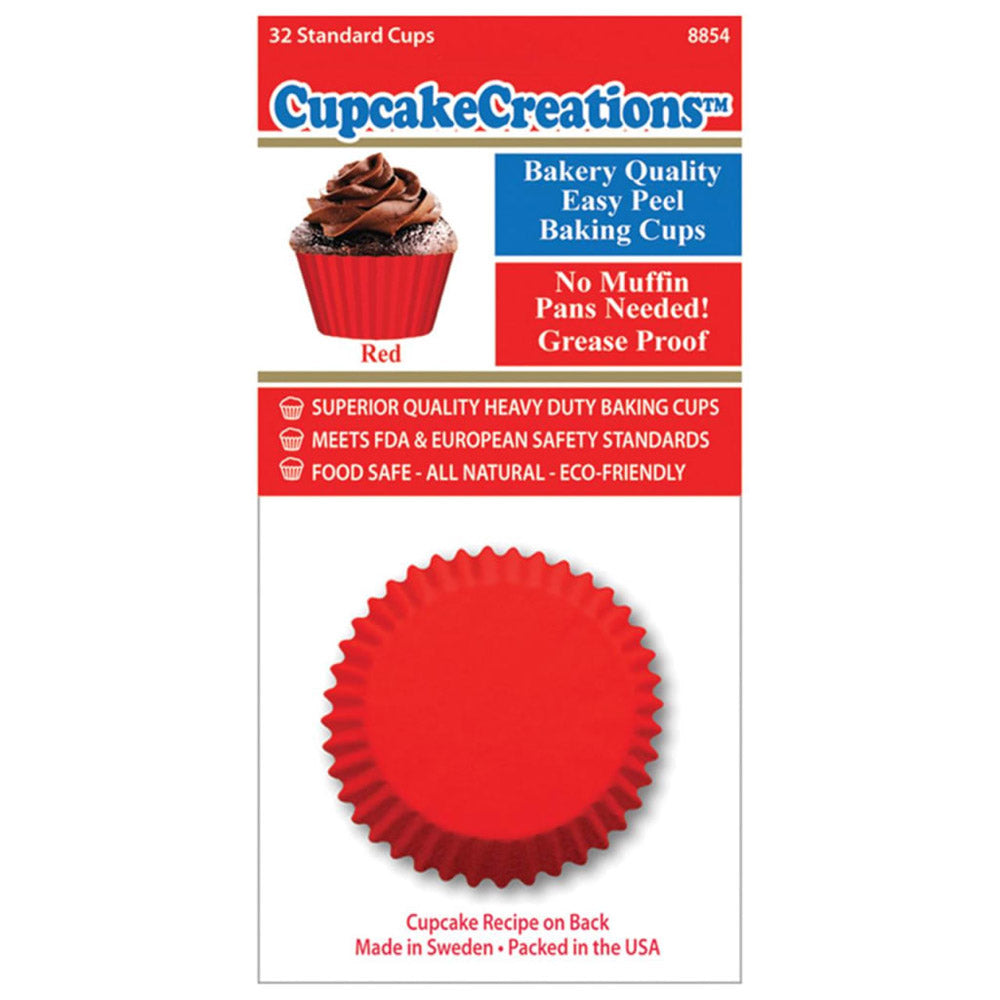 Solid Color Cupcake Cups 32pk