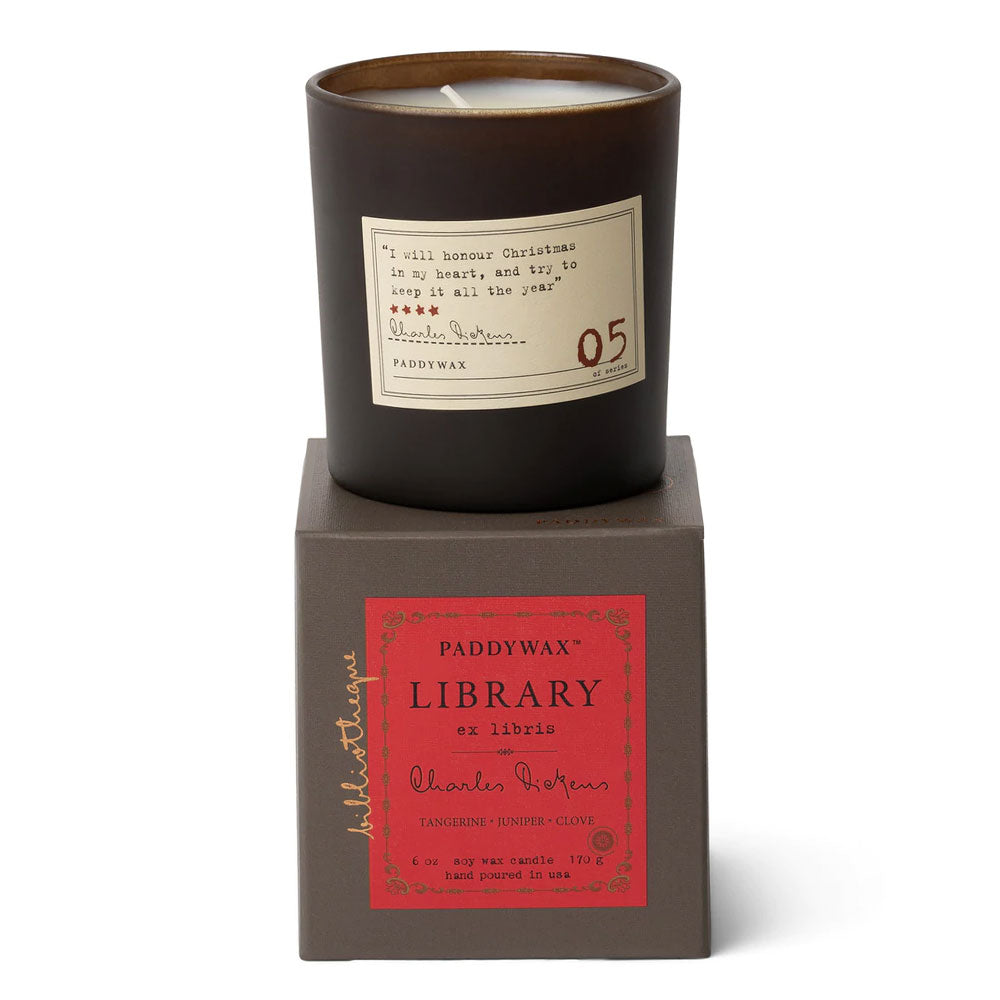 Candle de biblioteca Paddywax 6oz 6oz