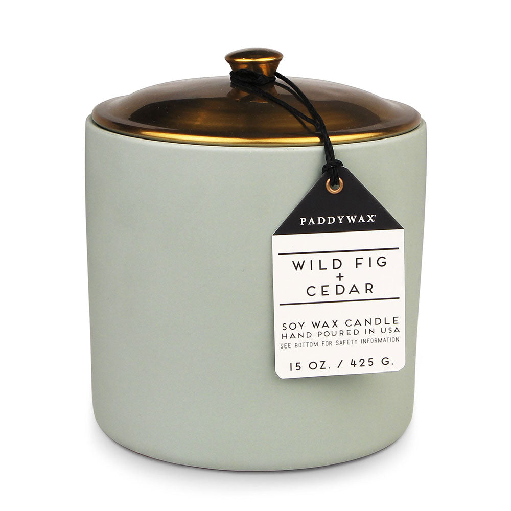 Hygge Wild Fig i Cedar Candle w ceramice (mędrca)