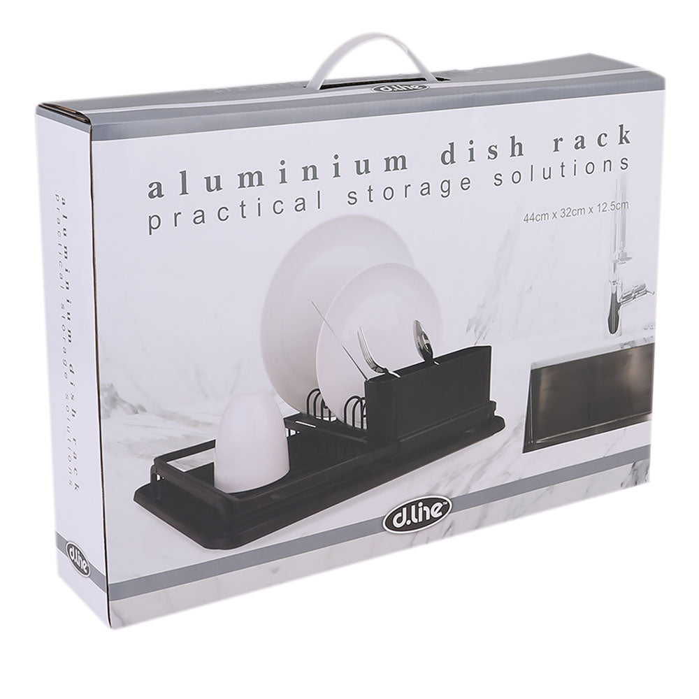 D.Line Aluminium Dish Rack med dräneringsbräda