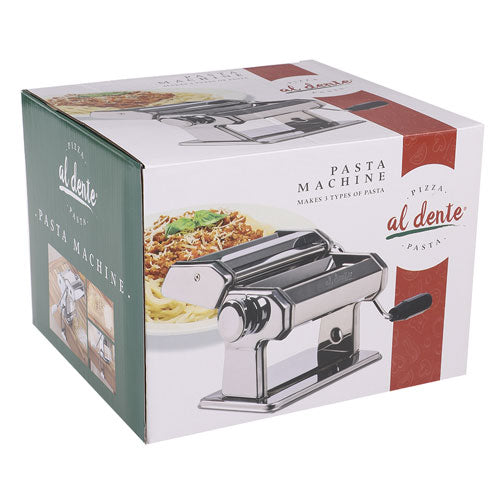 Al Dente Pasta Machine w/ Detachable Cutters 150mm (Chrome)