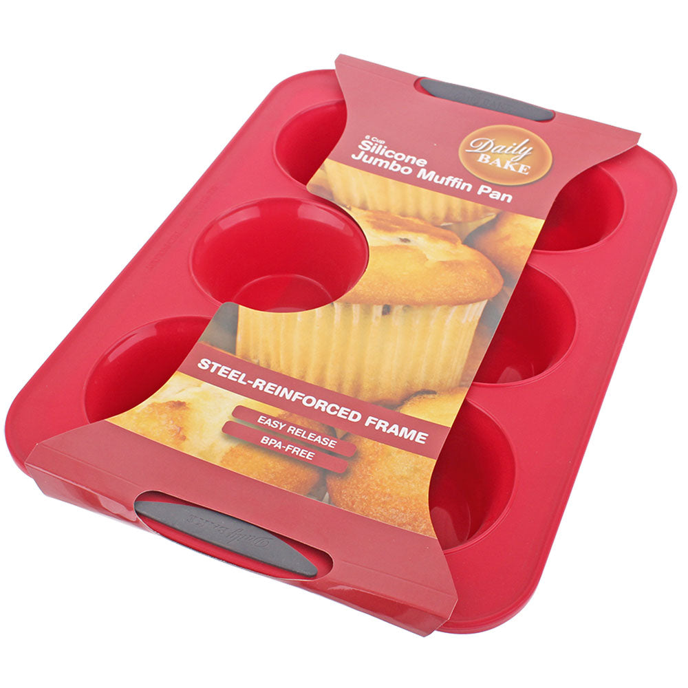 Dagelijkse bak siliconen 6-cup jumbo muffinpan