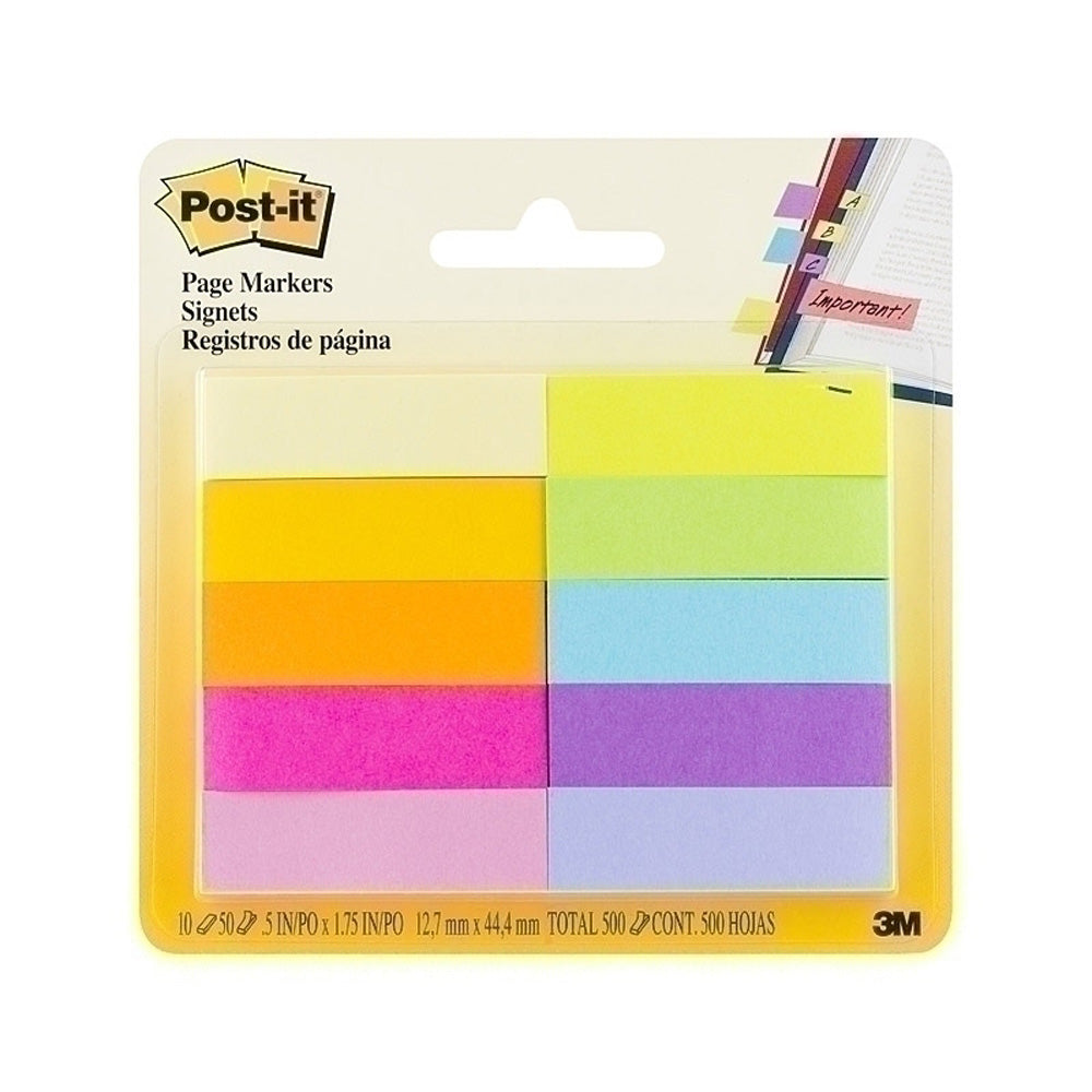 Marcadores de página post-IT (13x45 mm)