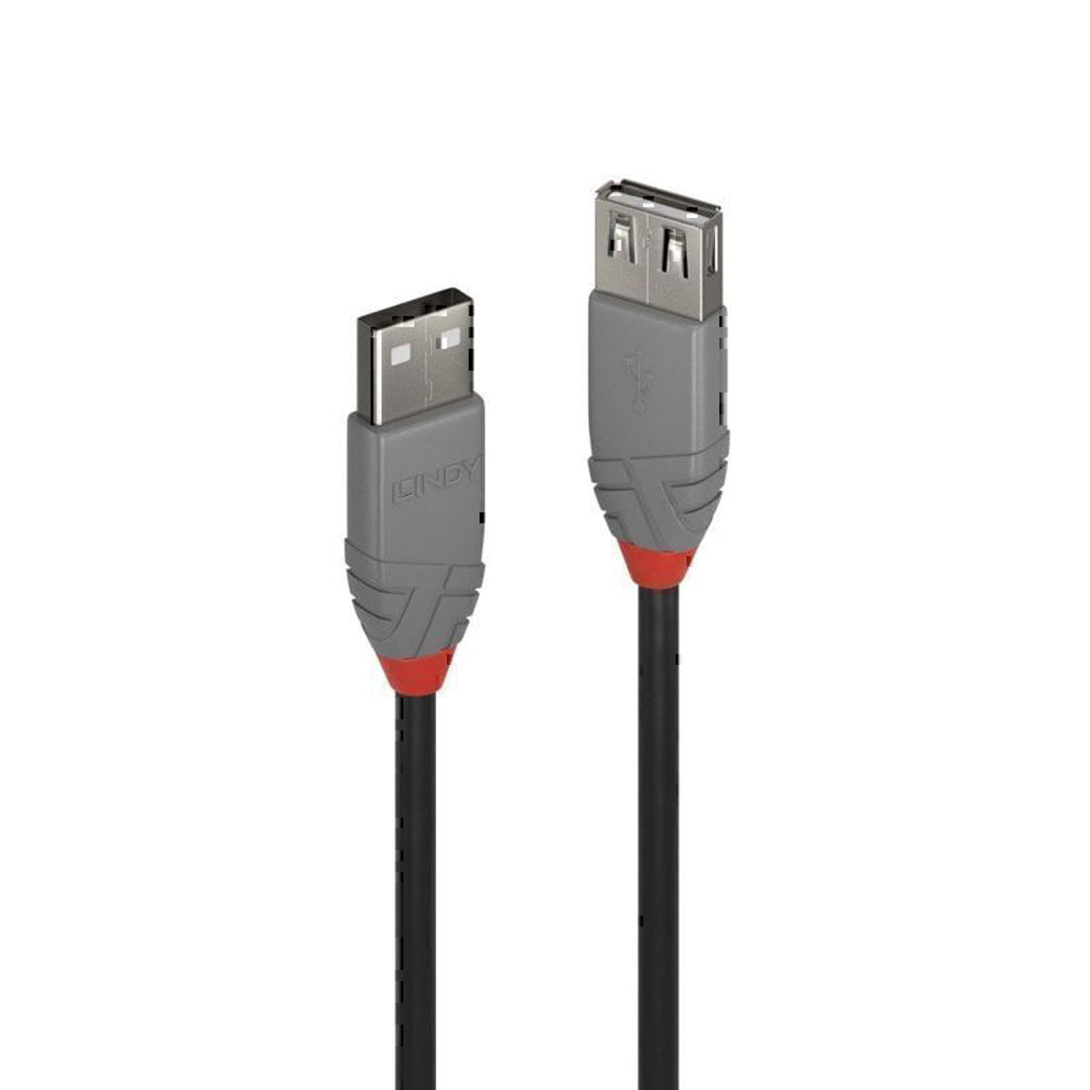 Lindy USB-A 2.0 Cable de extensión Anthra Line