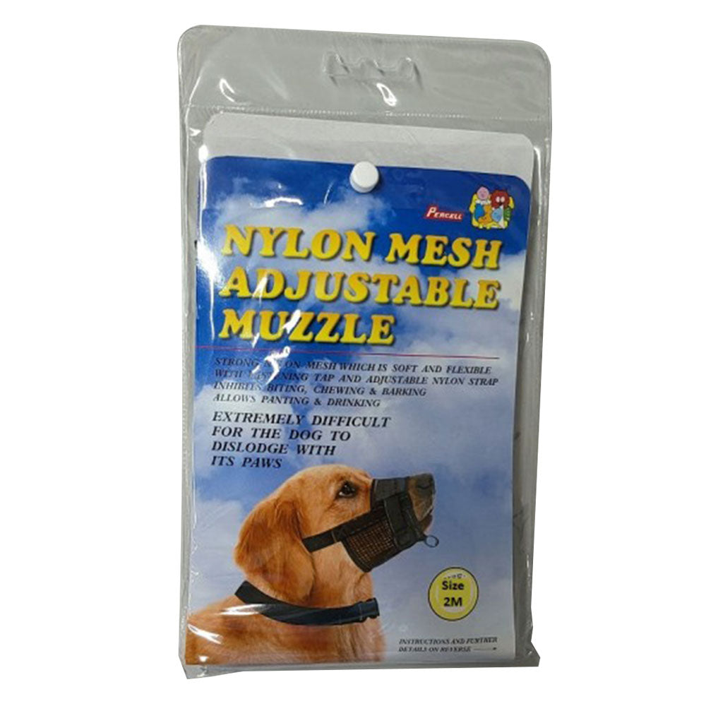 Percell verstelbare nylon mesh honden snuit