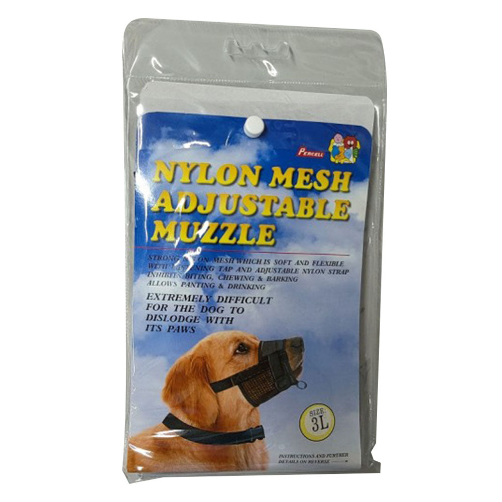 Percell focinho de cão de malha de nylon ajustável