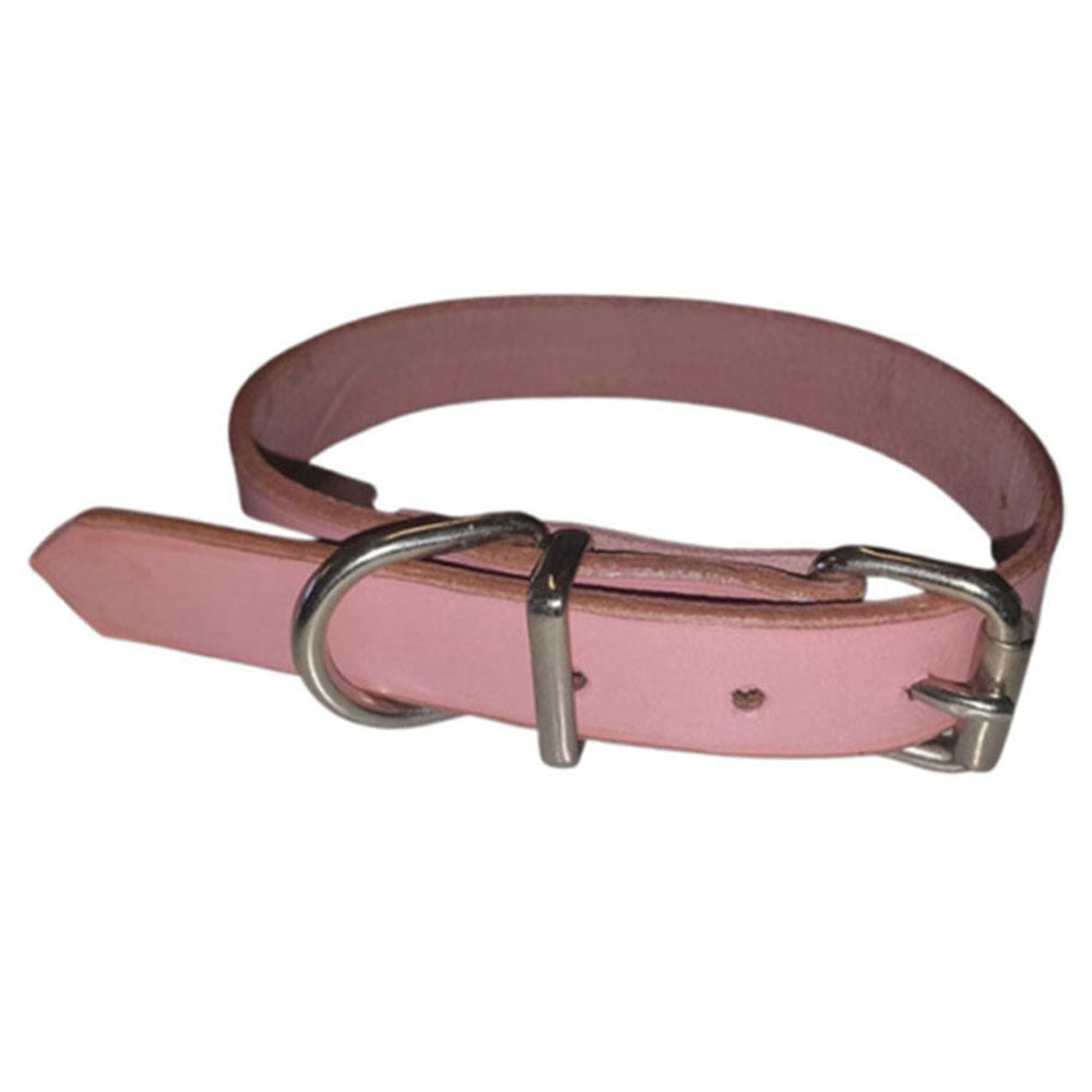 Collar semplice in pelle (rosa)