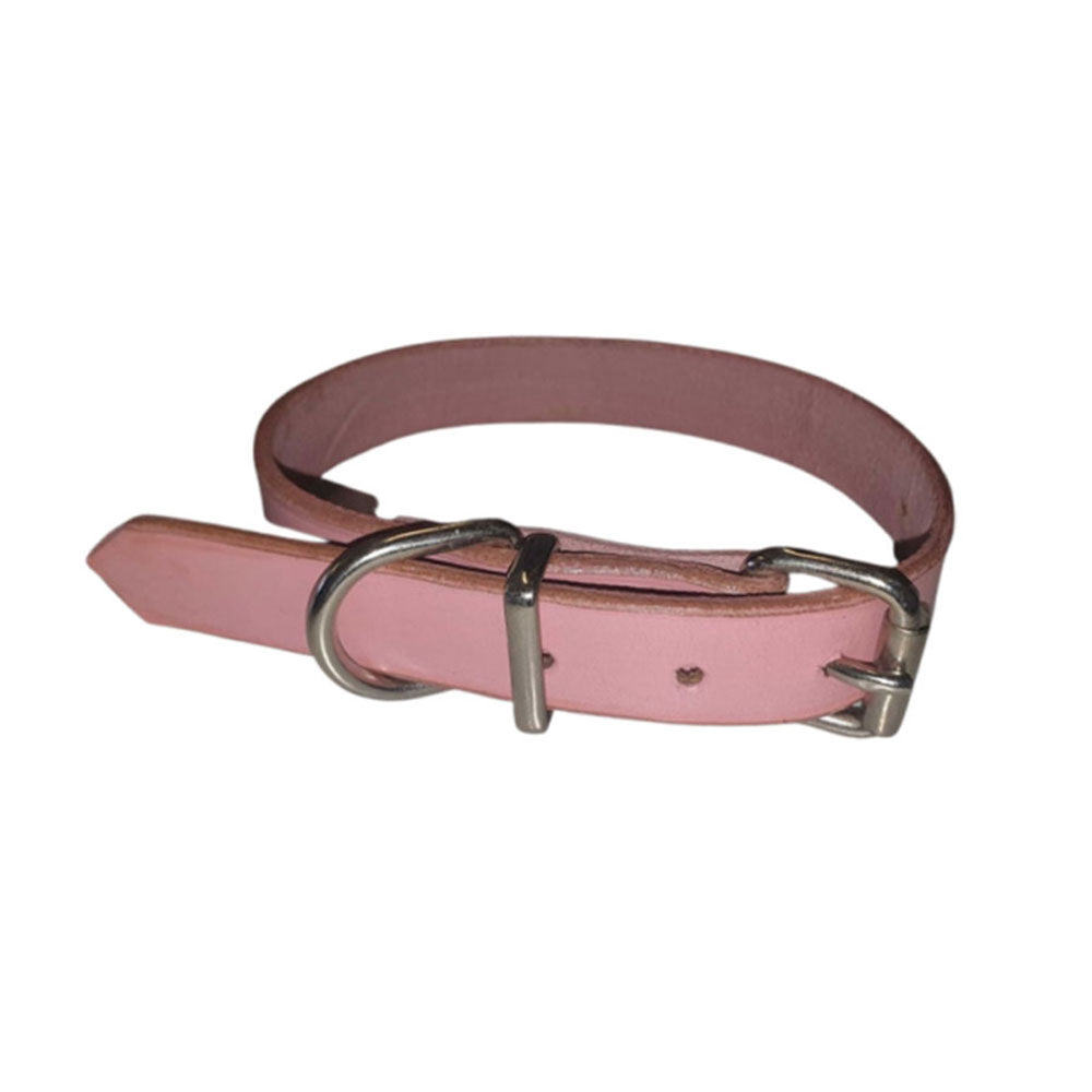 Collar semplice in pelle (rosa)