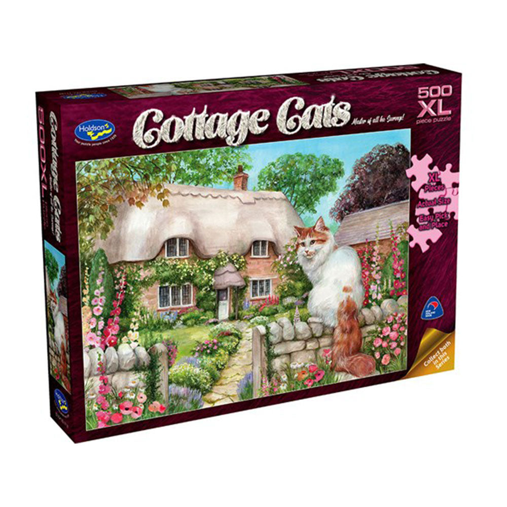  Holdson Cottage Cats Puzzle 500XL