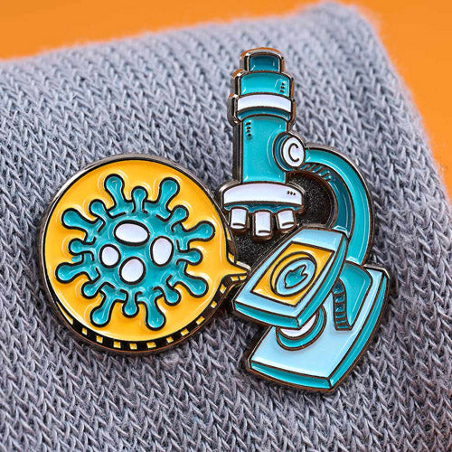 Microscope Enamel Pin