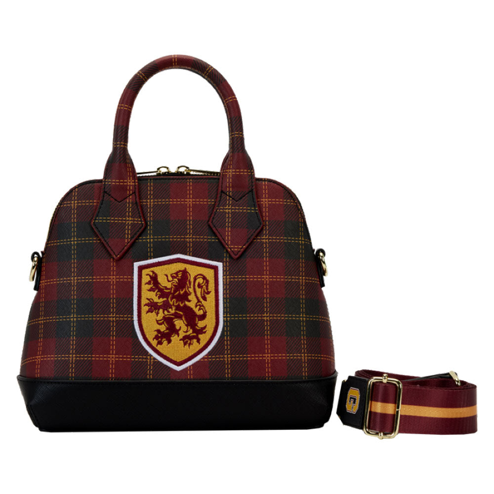 Hogwarts House Patch Varsity Plaid Crossbody Bag