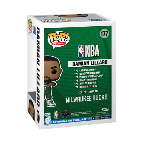 NBA: Bucks Damian Lillard Pop! Vinyl