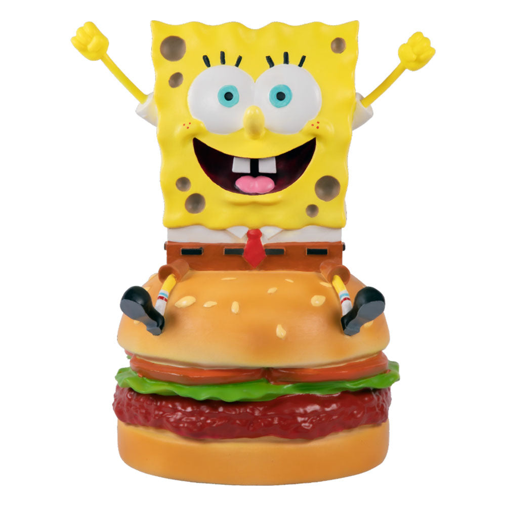 SpongeBob on Hamburger Resin Statue