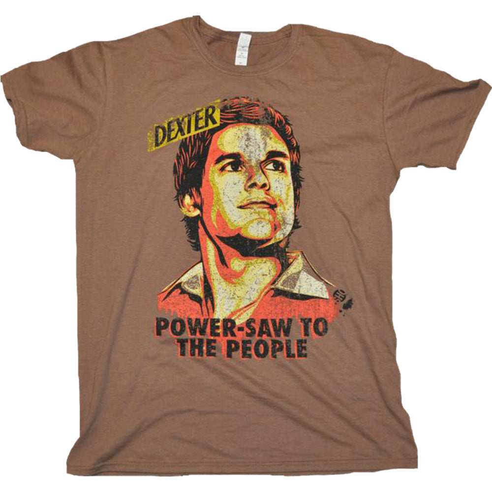 T-shirt dexter Power-Saw Brown męski