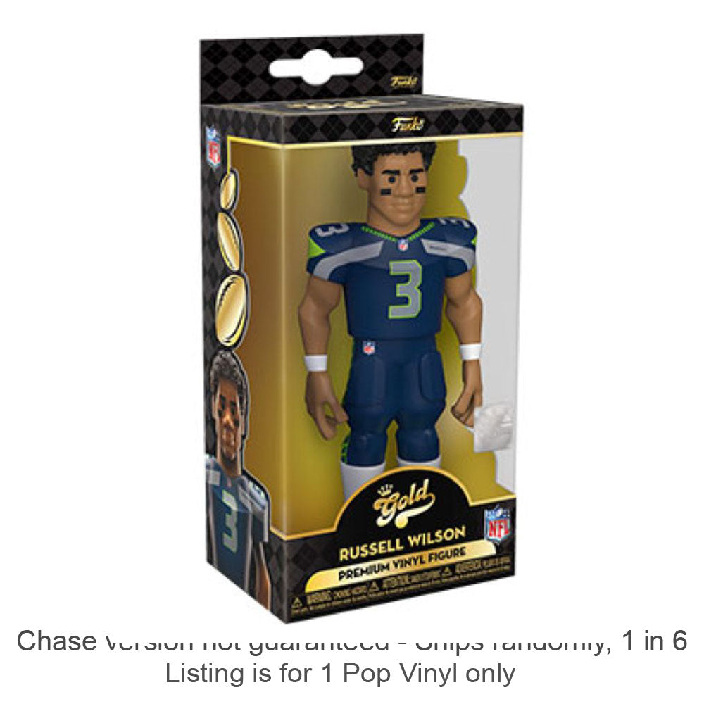 NFL Russel Wilson Vinyl Gold Chase skibe 1 ud af 6