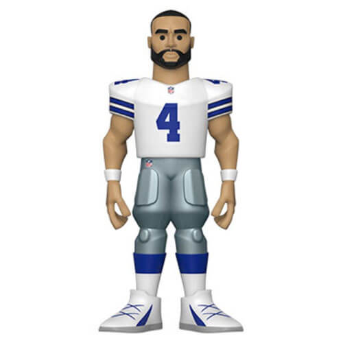 NFL Cowboys Dak Prescott 5" Vinyl Gold Chase Ships 1 in 6