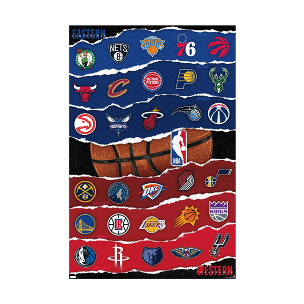 NBA League Logos plakat