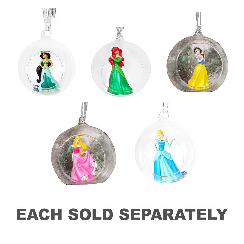 Disney Princess Christmas 3D Glass Bauble