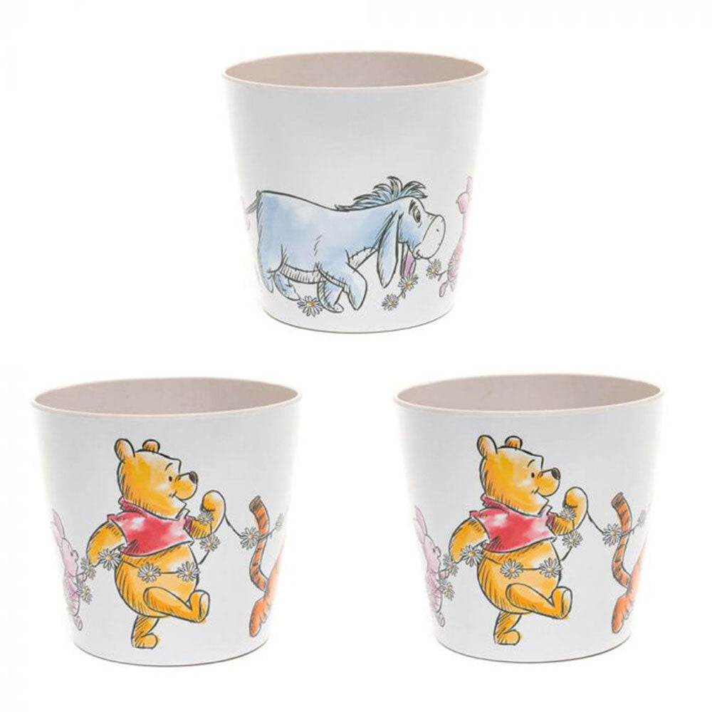 Winnie the Pooh Daisy Chain Bamboo Eco-Pot (Set of 3)