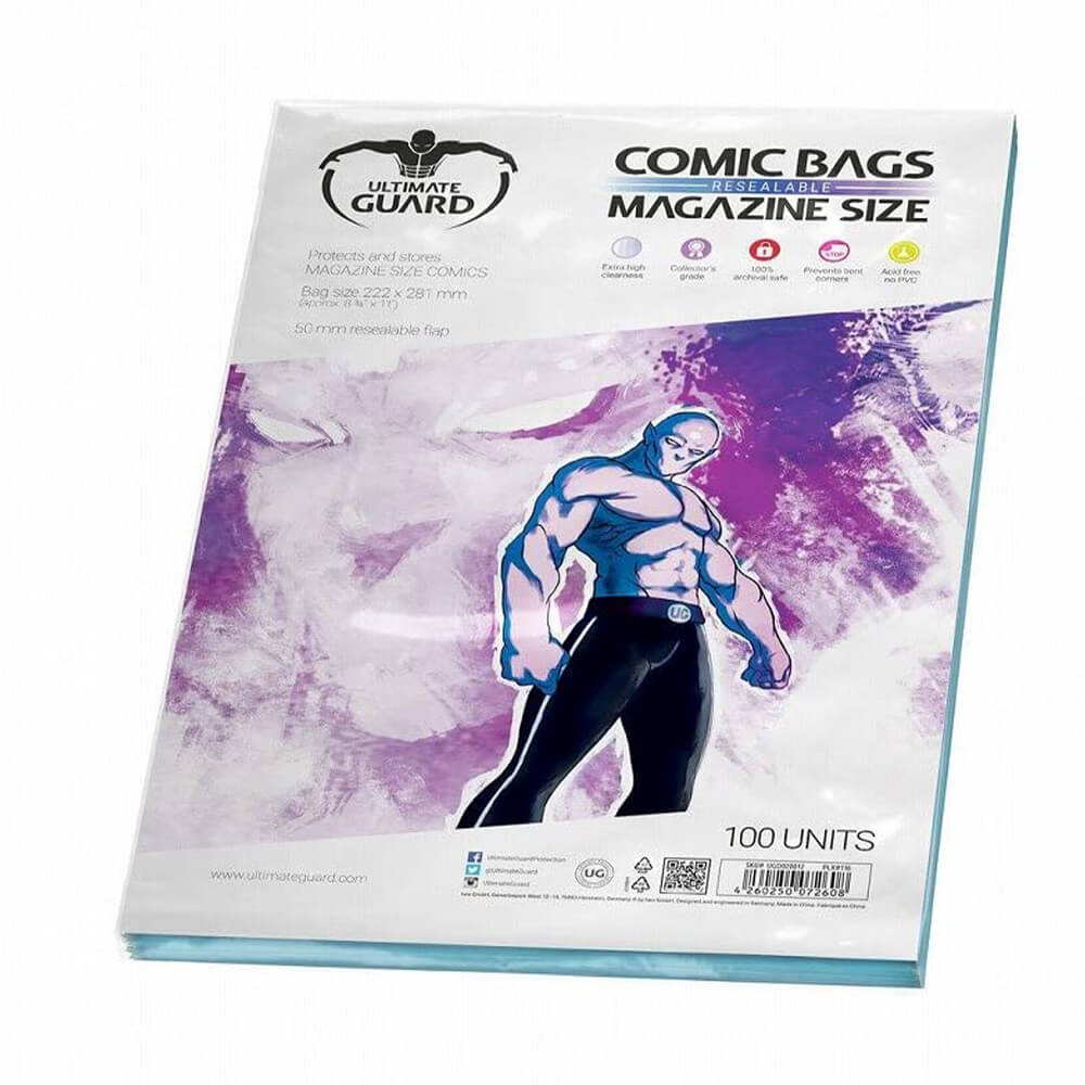 Ultimate Guard Bolsas cómicas resellables 100pk