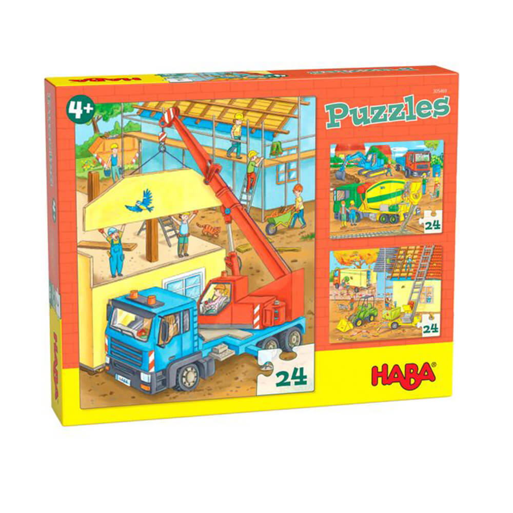 Haba quebra -cabeças com 3 desenhos 24pcs