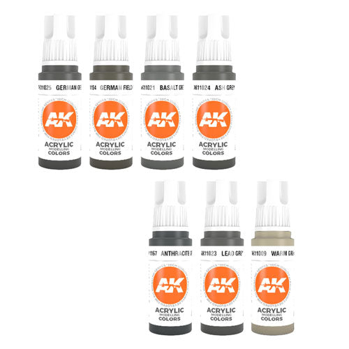 AK Interactive 3Gen Grey Acrylic Paint 17mL