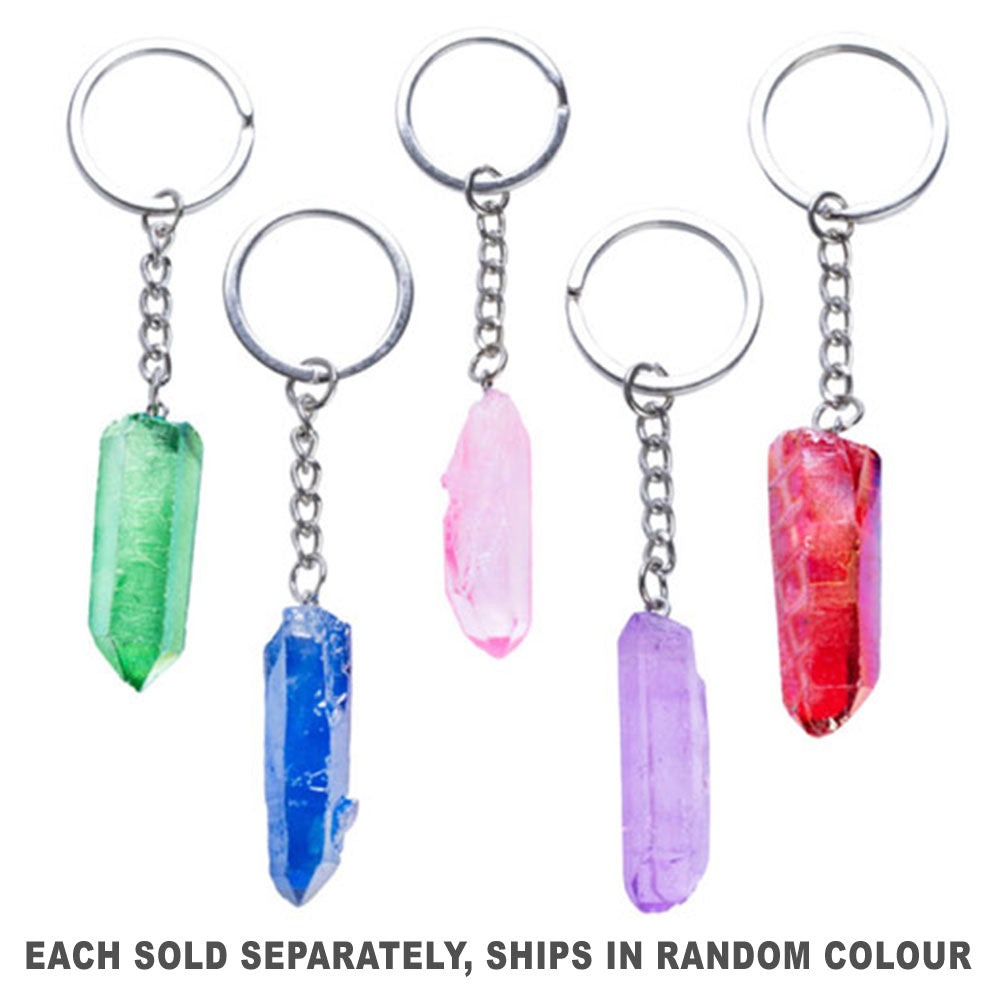 Edelsteen Aura Quartz Keychain