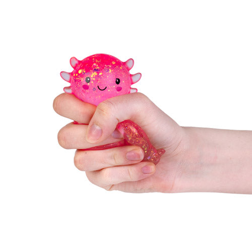 Squishy Glitter Axolotl Fidget Toy (1pc Random)