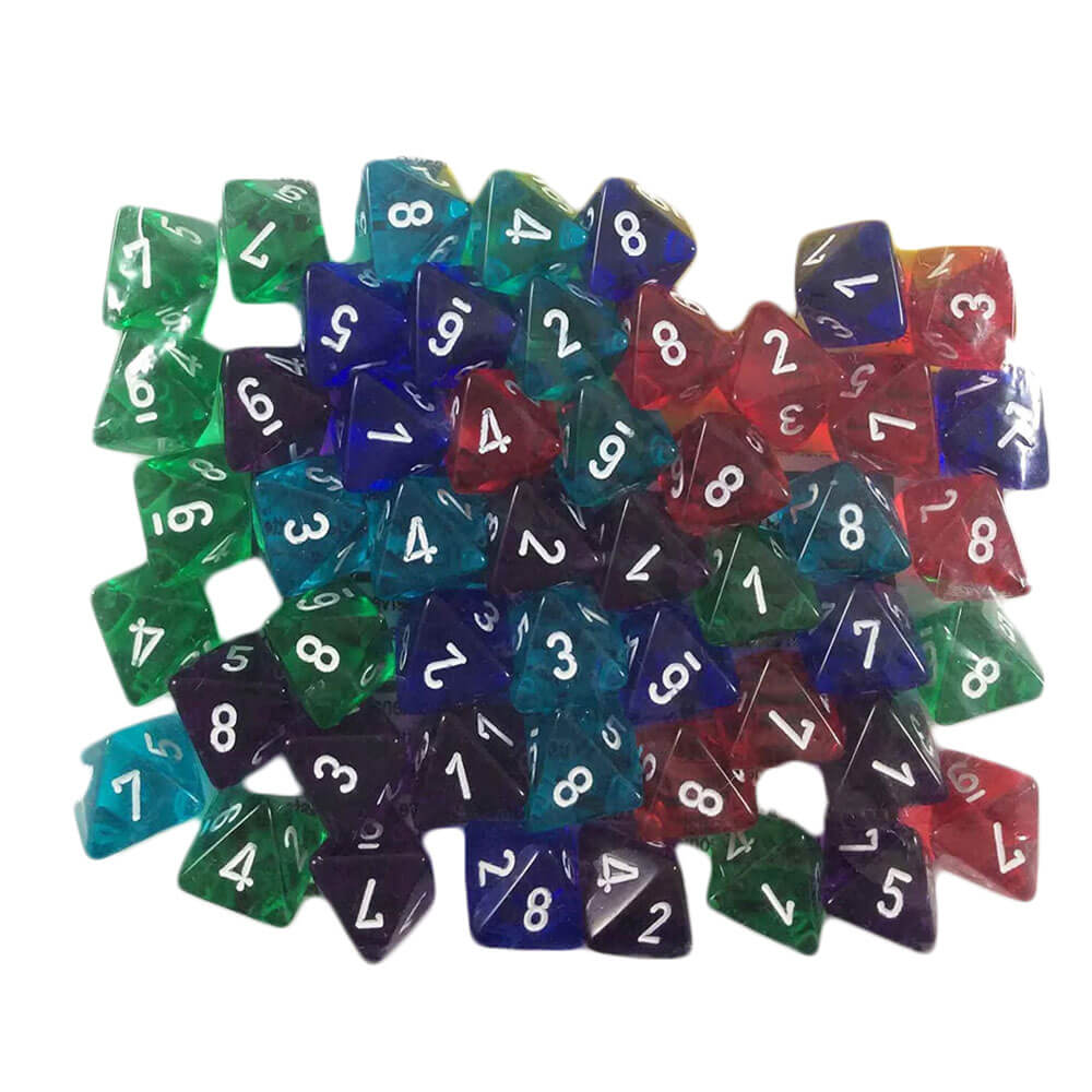  Chessex Großbeutel mit durchscheinenden Würfeln