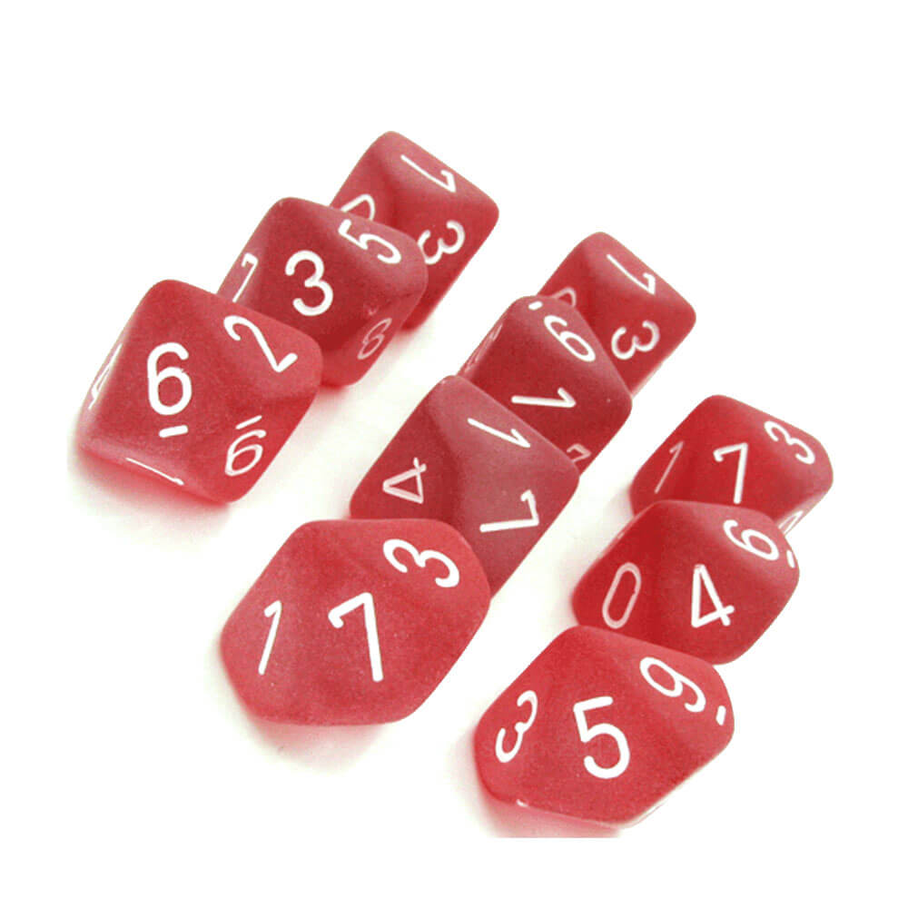  Chessex D10 Polyedrisches 10-teiliges mattiertes Set