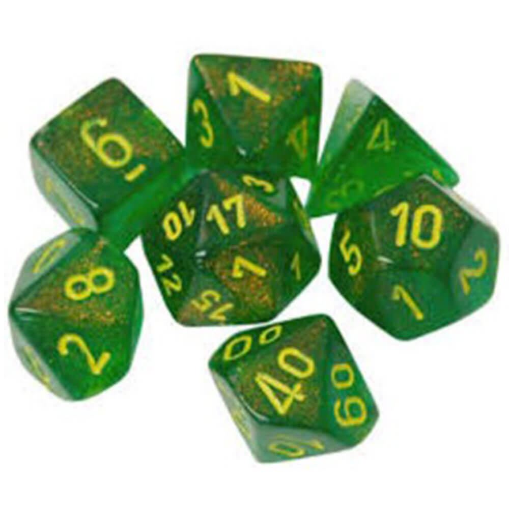 Chessex Polyhedral 7-die borealis sett