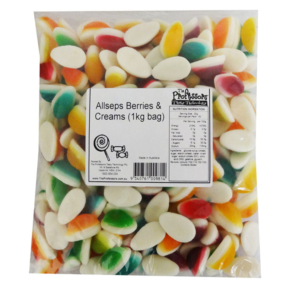 Allseps Bulk Berries and Cream 1kg (8 Bags)