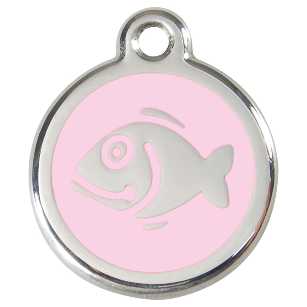 Roestvrij stalen email Fish Cat Tags (klein)