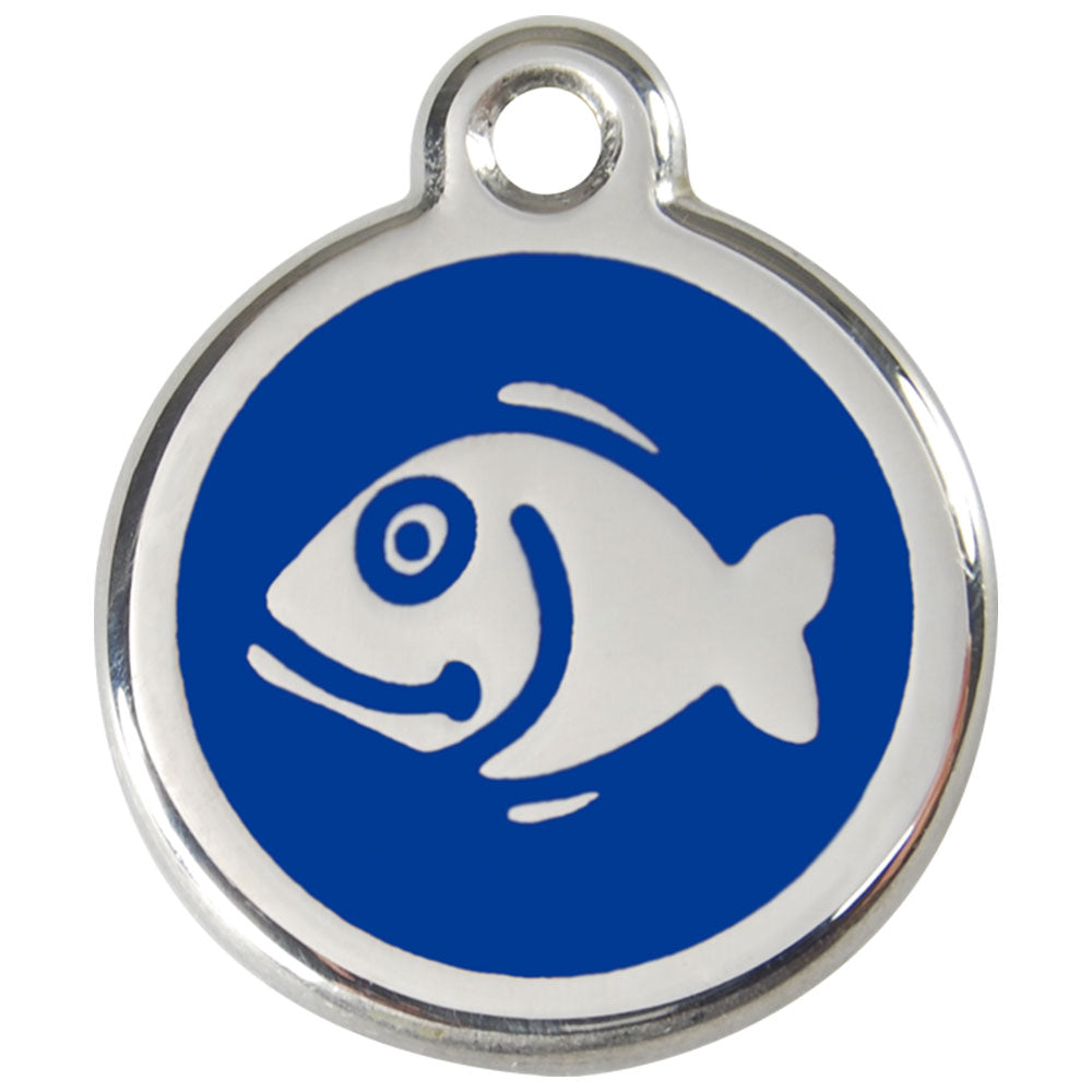  Edelstahl-Emaille-Fisch-Katzenanhänger (klein)