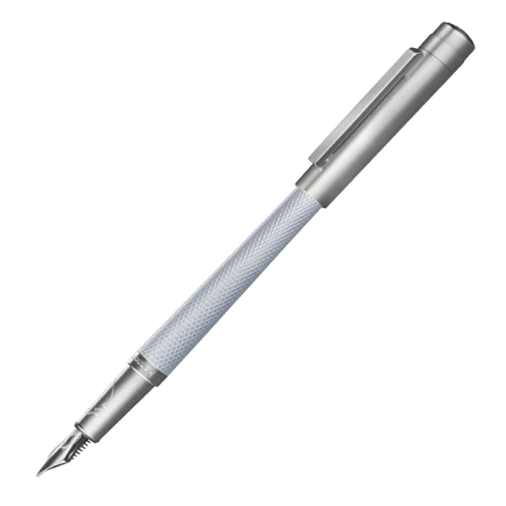 Guilloche Rhodium recubierto de 18k Fuente Pen (Slim)