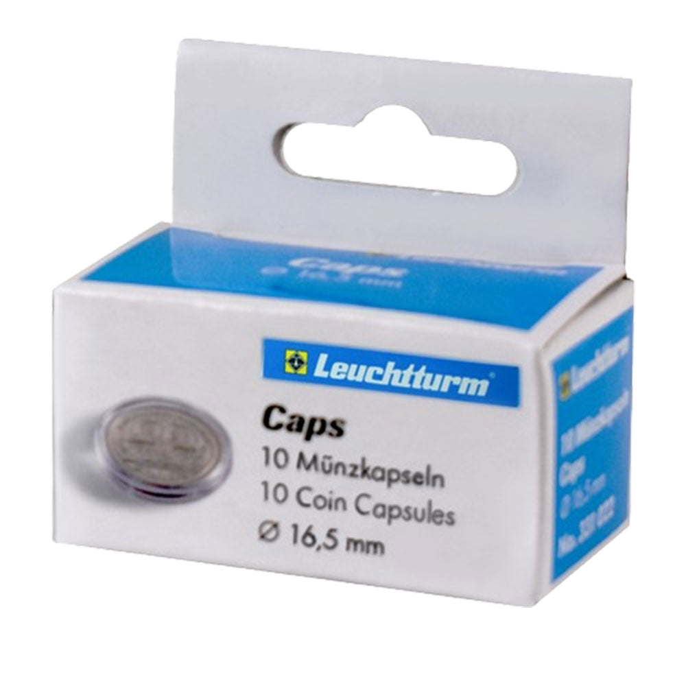 Capsules de monnaie Leuchtturm 10pk (de la taille 10-19)