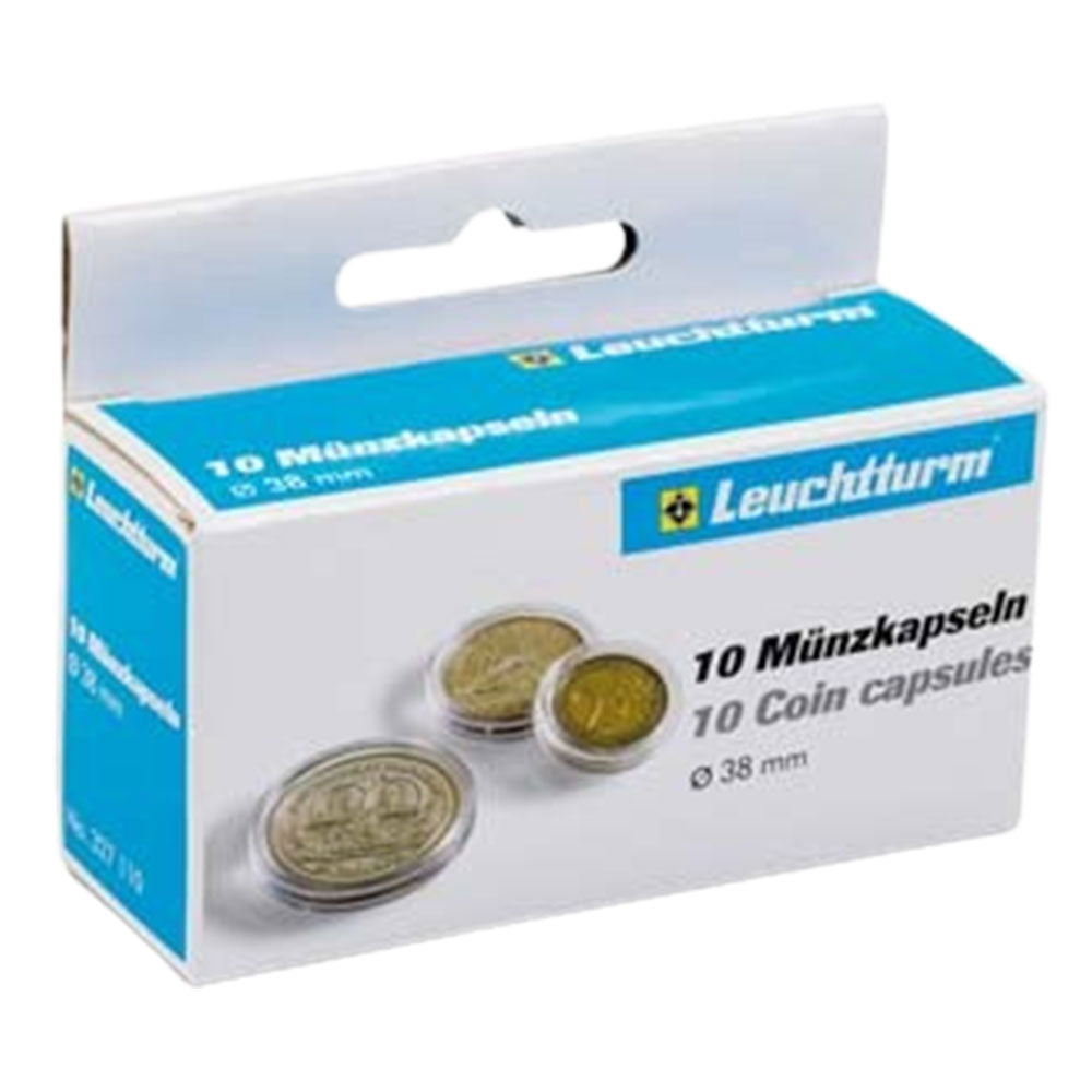 Leuchtturm Coin Capsules 10pk (fra størrelse 30-39)