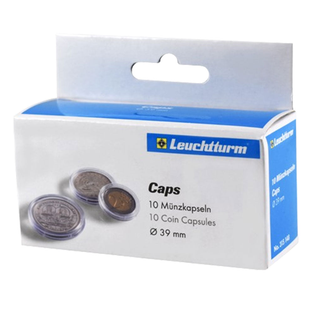 Leuchtturm Coin Capsules 10pk (fra størrelse 30-39)