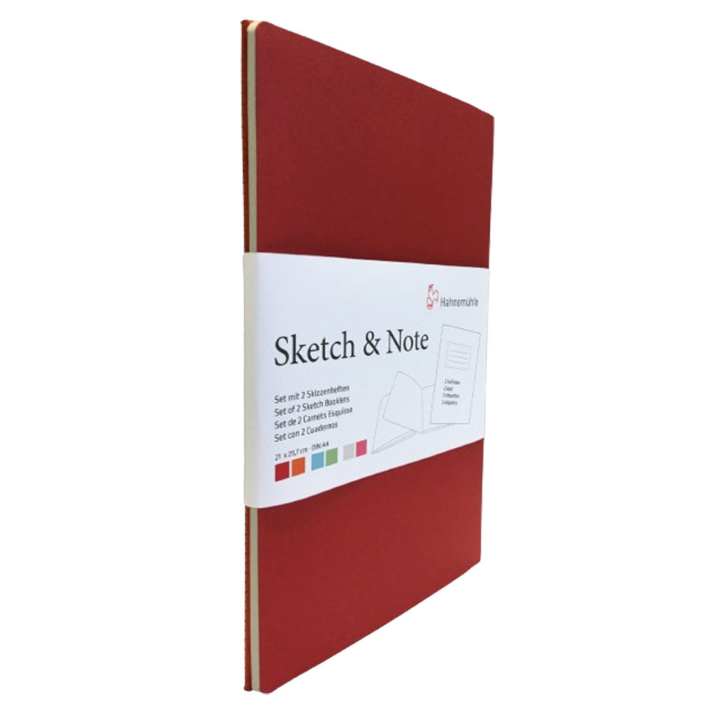 Hahnemuehle Sketch & Note Booklety 2pk (Cerise/Paprika)