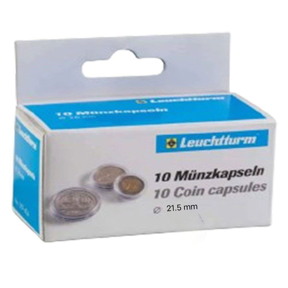 Capsule di monete Leuchtturm 10pk (dalla taglia 20-29)