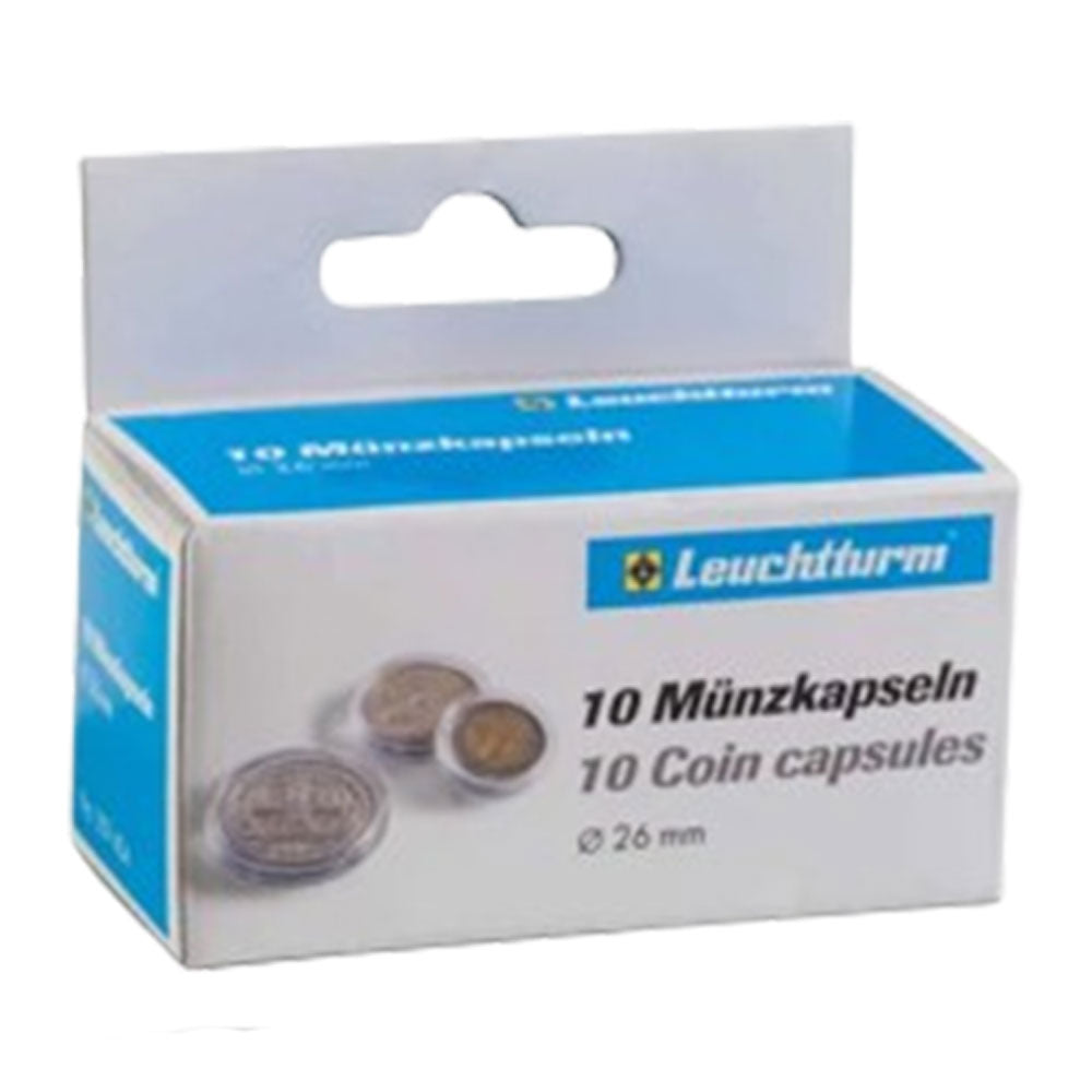 Leuchtturm Coin Capsules 10pk（サイズ20-29から）