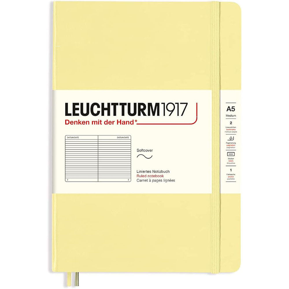 Leuchtturm Softcover styrde anteckningsbok A5