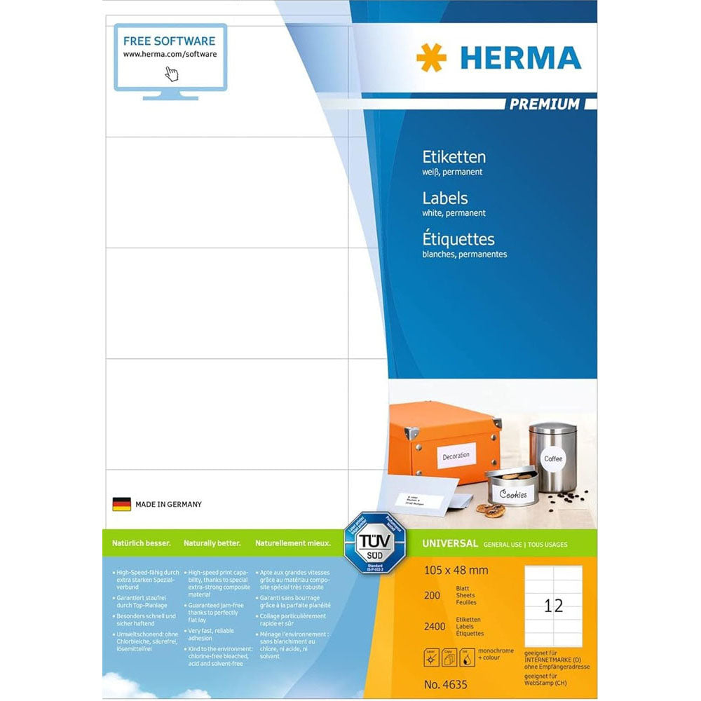 Herma Premium Etyels A4 105 mm 200pc