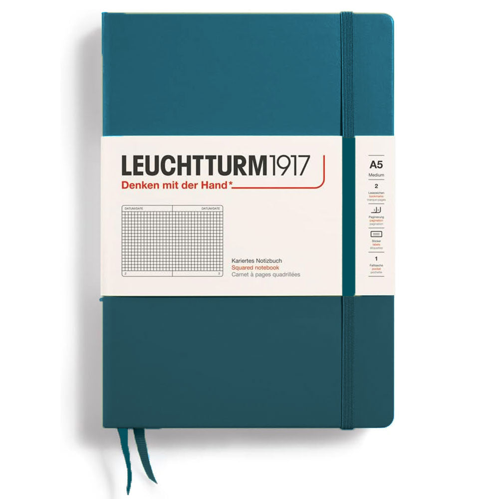 Leuchtturm w twardej oprawie notatnik A5 (zielony)