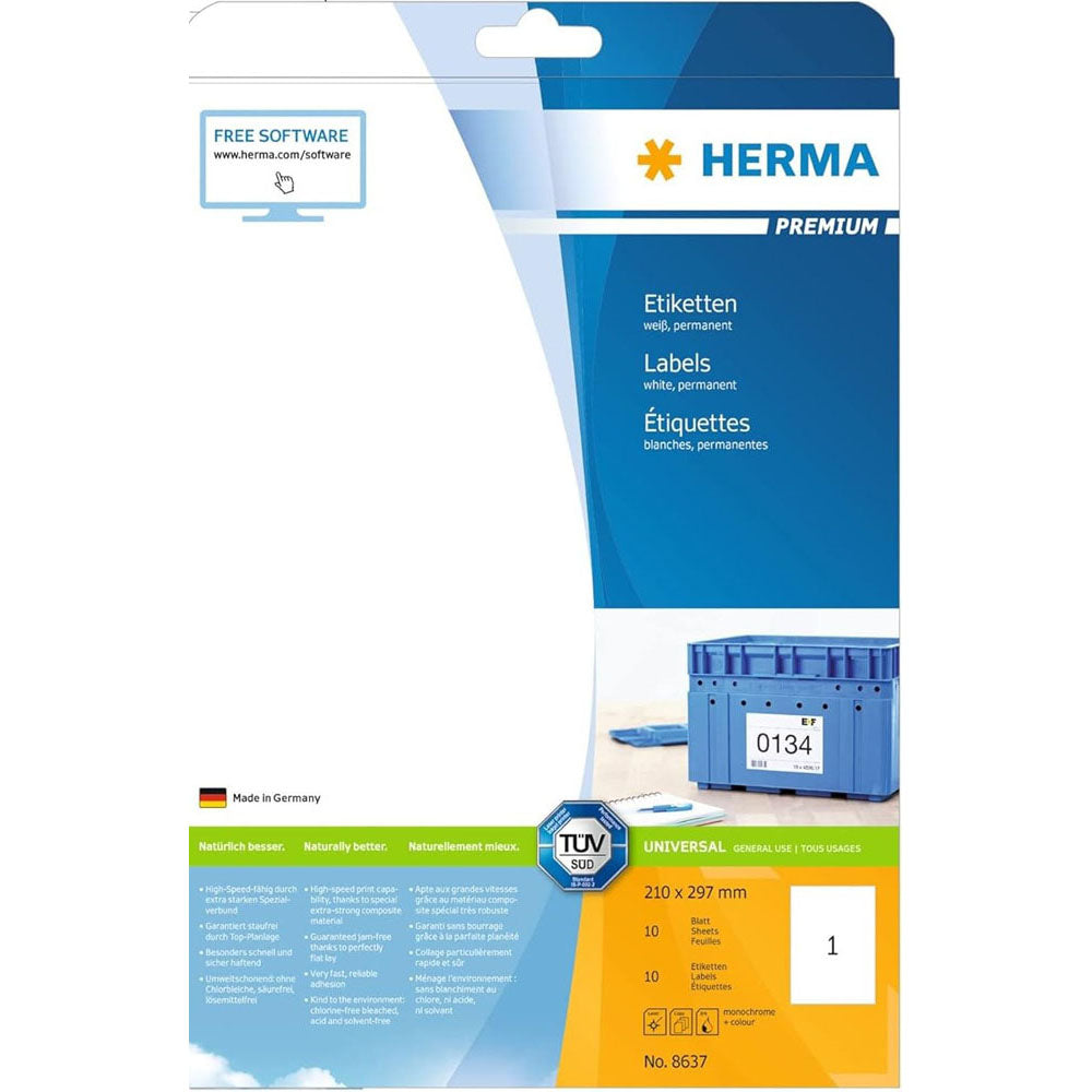 Herma Premium Etyels A4 210 mm 10pc